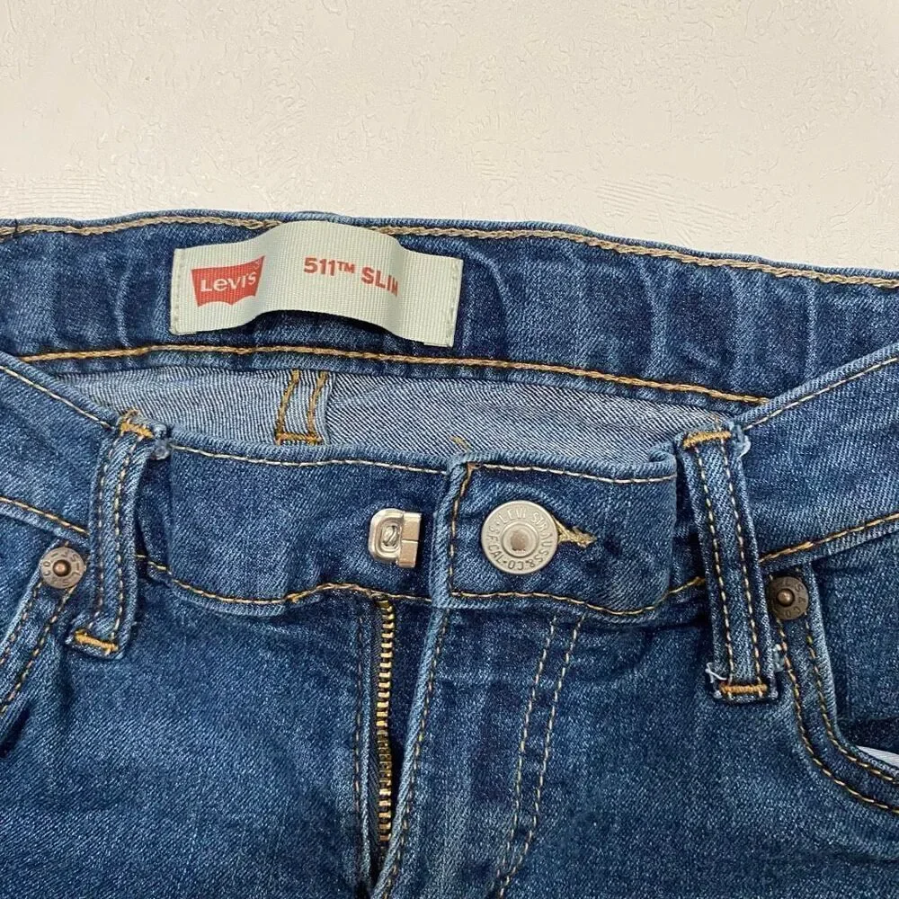 Levi’s 511 Slim Fit Kids Jeans Dark Wash Size 14